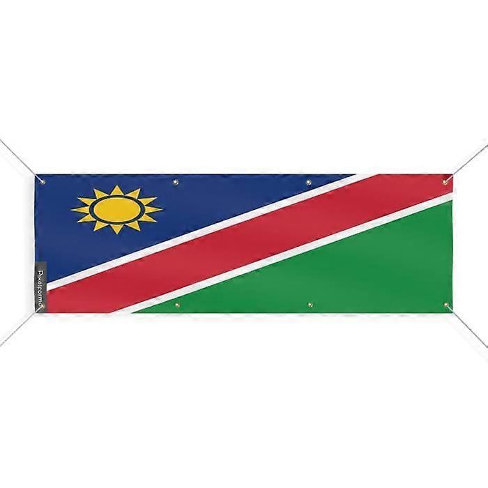 Namibia Flag Banner 8 Grommets 130x390 cm