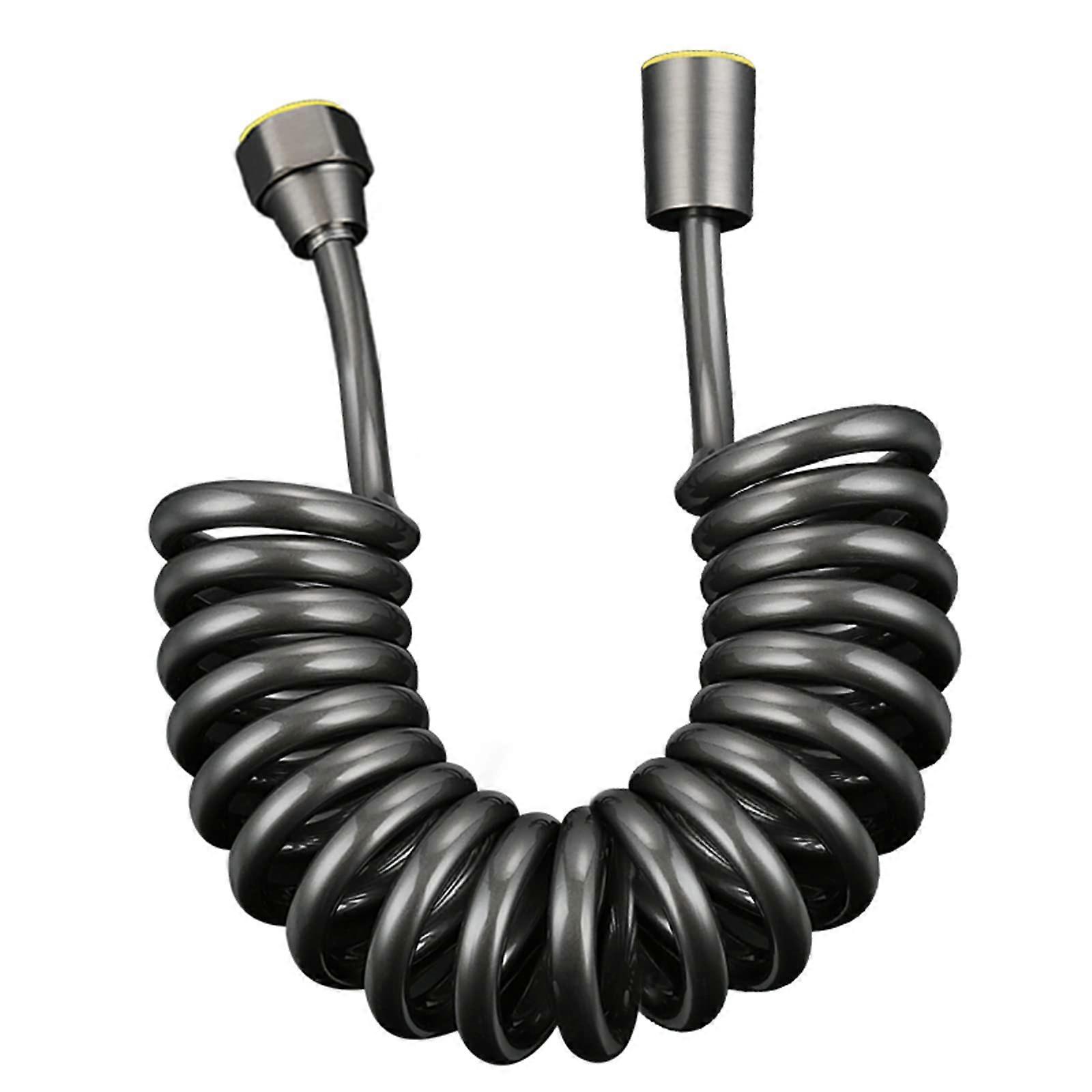 Shower System, Telescopic Shower Hose, 2 m, G1/2, TwistProof, Expandable Bidet Spring Hose, Shower Hoses for Bathtubs, Long Shower Hose for Balcony