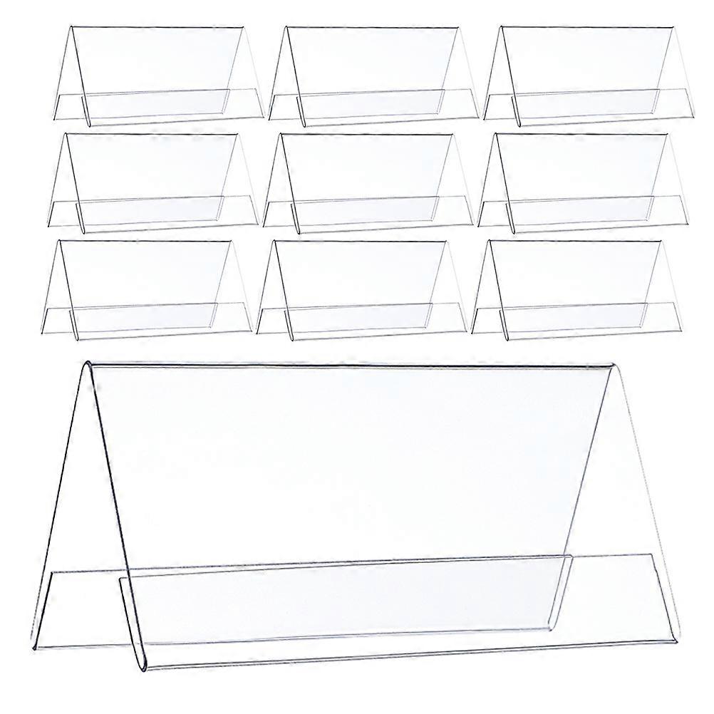 10pcs Acrylic Name Plate Holder – Desk Sign Display for Office, School, Events & Professional Team Meetings Presentations
