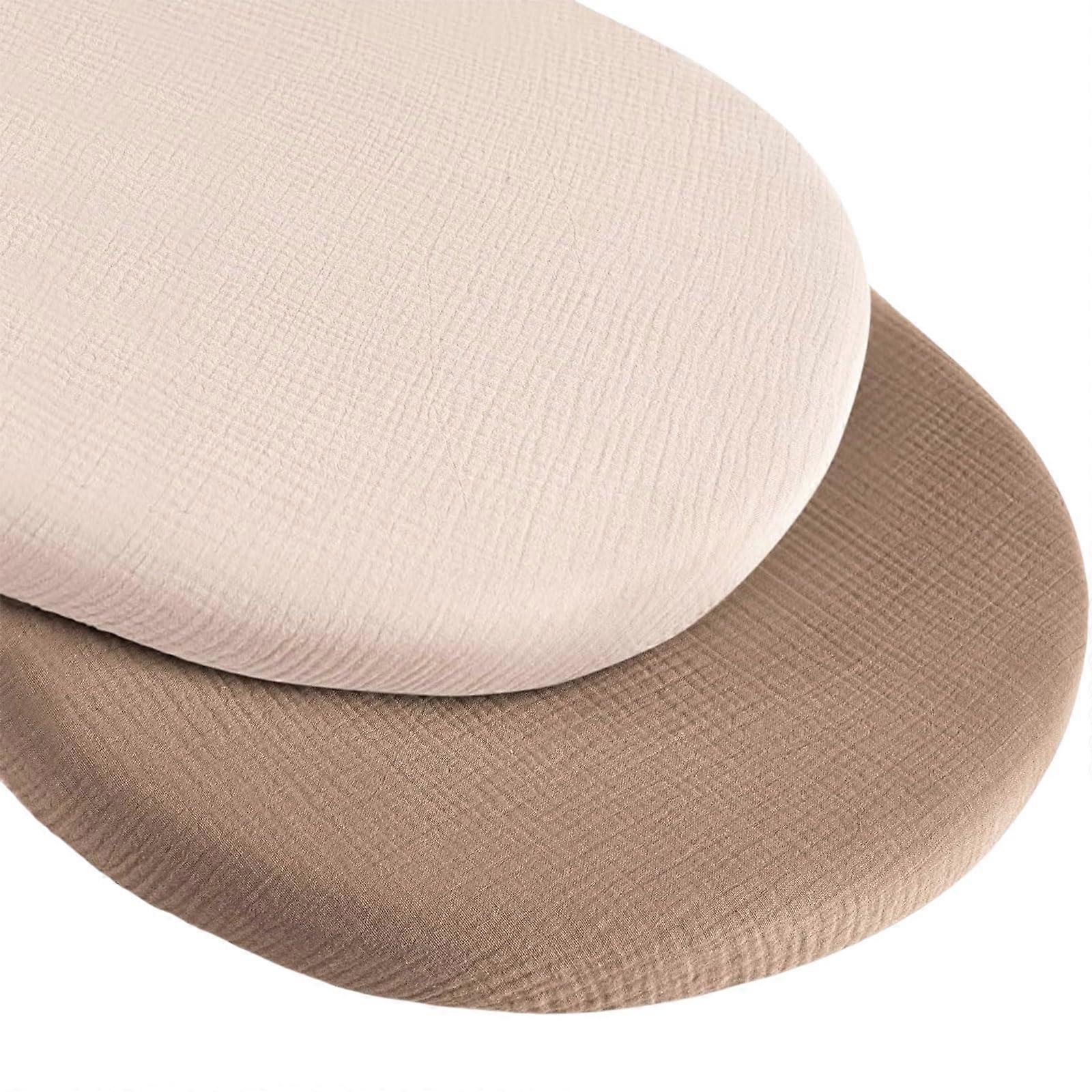 2pcs Soft Cotton Cradles Mattress Sheet Baby Cradles Bed Sheet Fitted Bassinet Covers For Infant Stretchy Baby Pad Sheet Ref: 1452