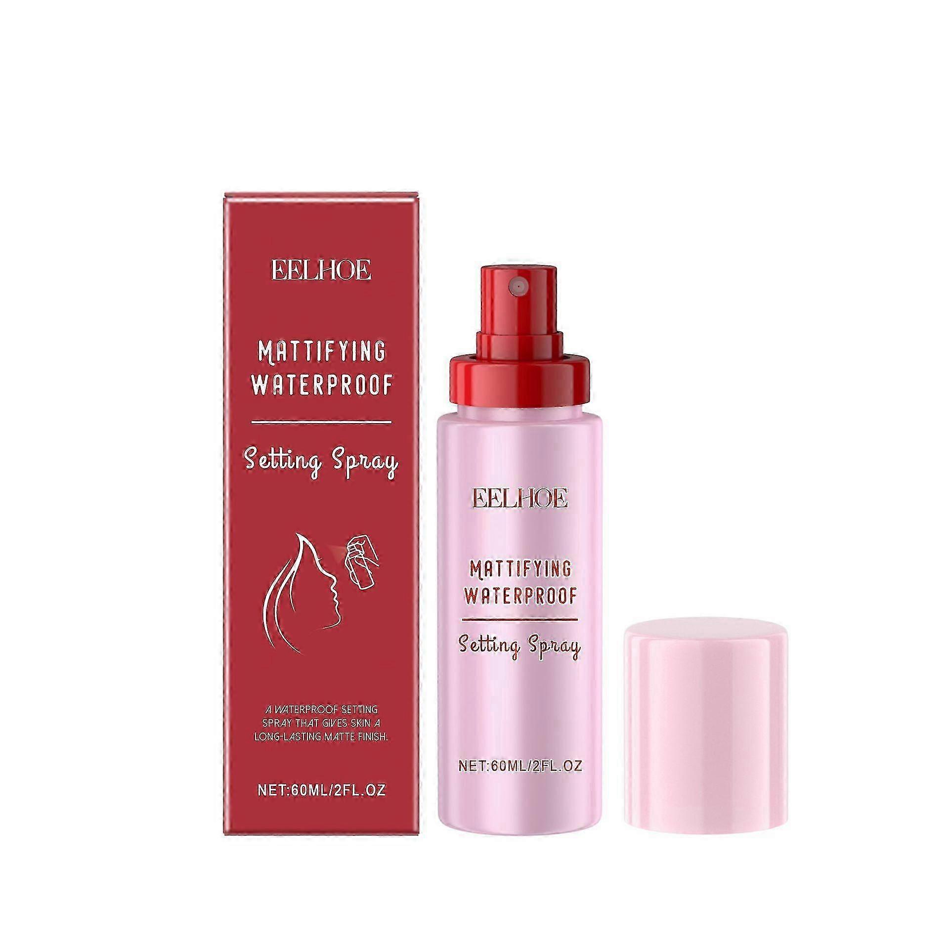 Mattifting Waterproof Setting Spray,Powder Melt Glass Setting Spray, Makeup Setting Spray, Keep Your Make-Up Fresh and Bright