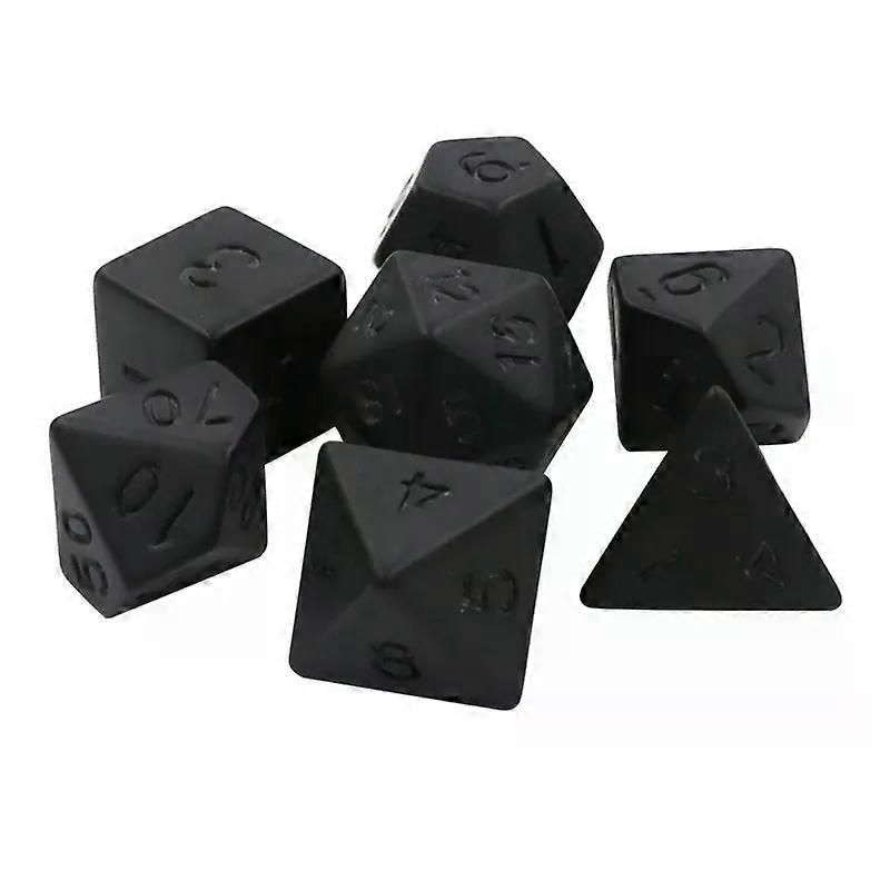 7Pcs/Set Acrylic Polyhedral Dices Digital & Different Size Dices for Board Games
