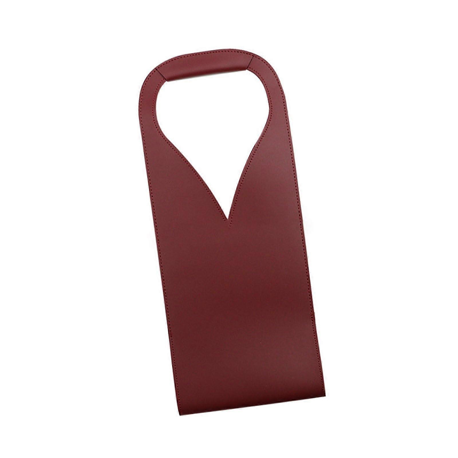 Portable Wine Bag Leather Wine Holder Soft Lining Pouch For Bottle Protection Single Bottle Champagne For Events