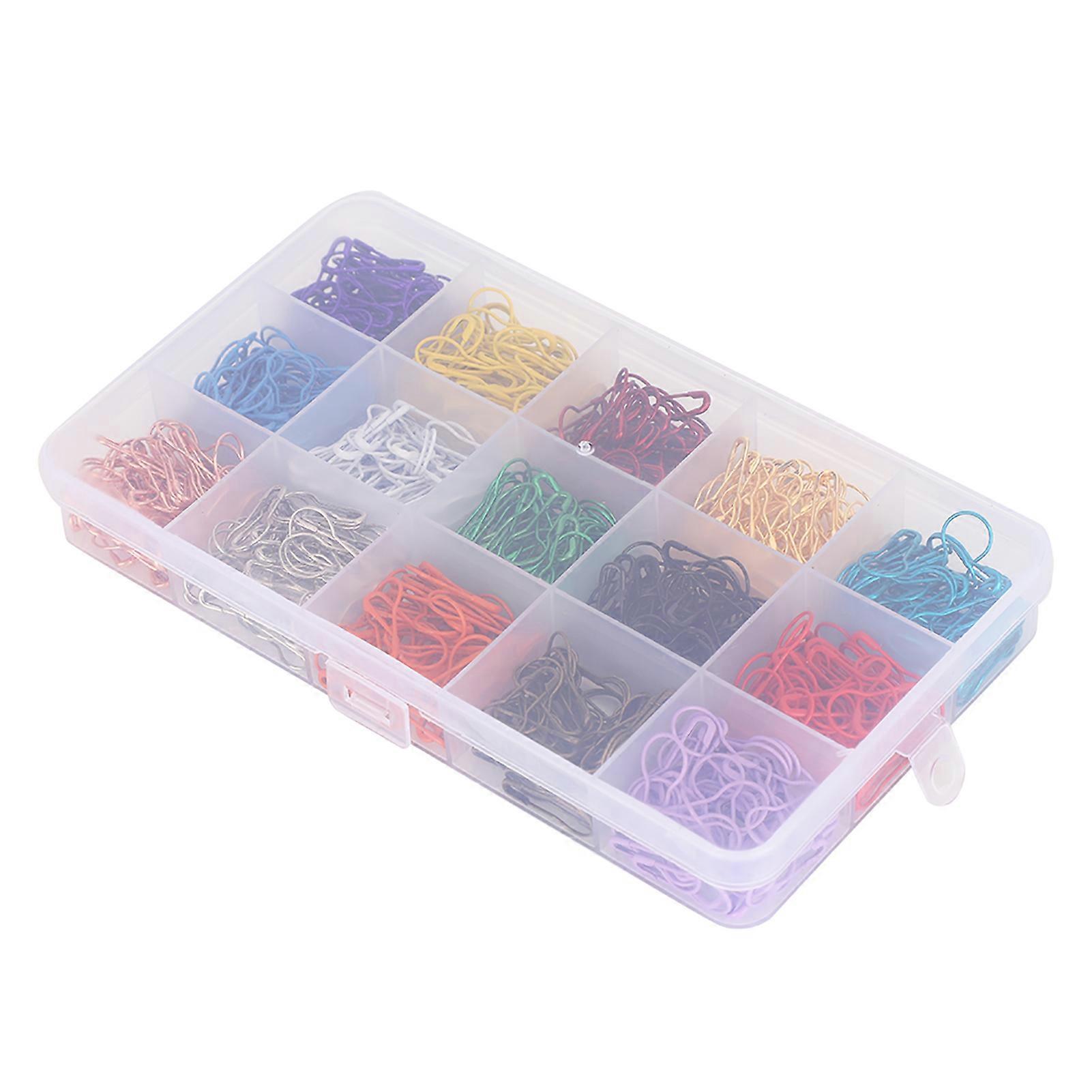 750Pcs Gourd Safety Pins Multicolor MultiSpecification Boxed Set Pin Tag Accessories