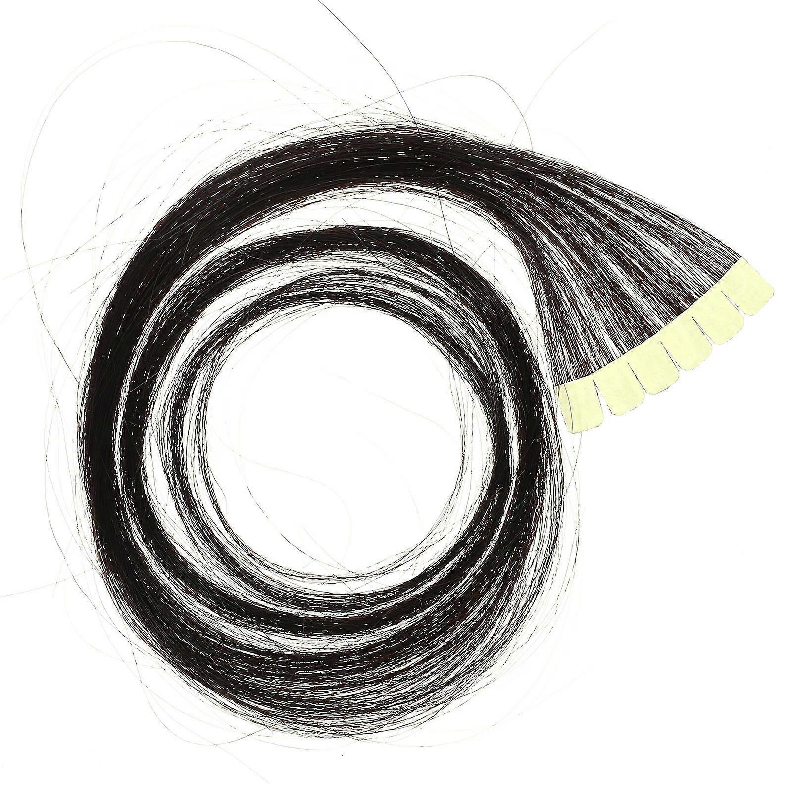 Real Human Hair Extensions for Decorating Black Color Adds Length and Volume 80cm