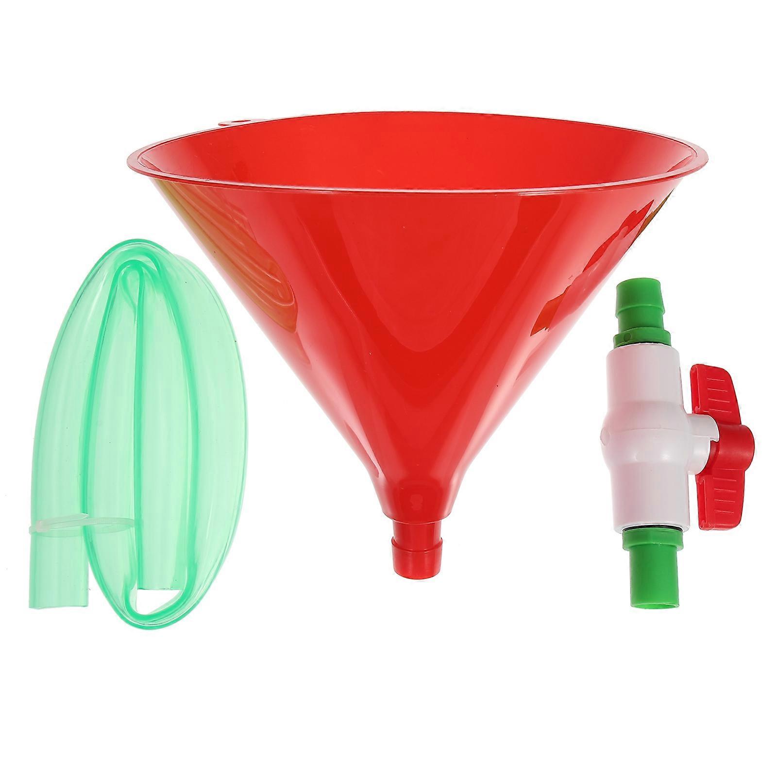 Plastic Beer Funnel Set with Valves, Lightweight Leak Proof Design for Party Drinking Games and Celebrations