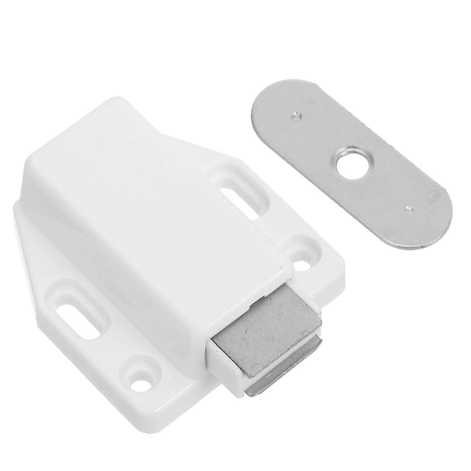 Cupboard Door Closer Magnetic Cabinet Latch for Home Use Quiet Closing 4.50X3.70X1.50CM AntiCollision 10Set