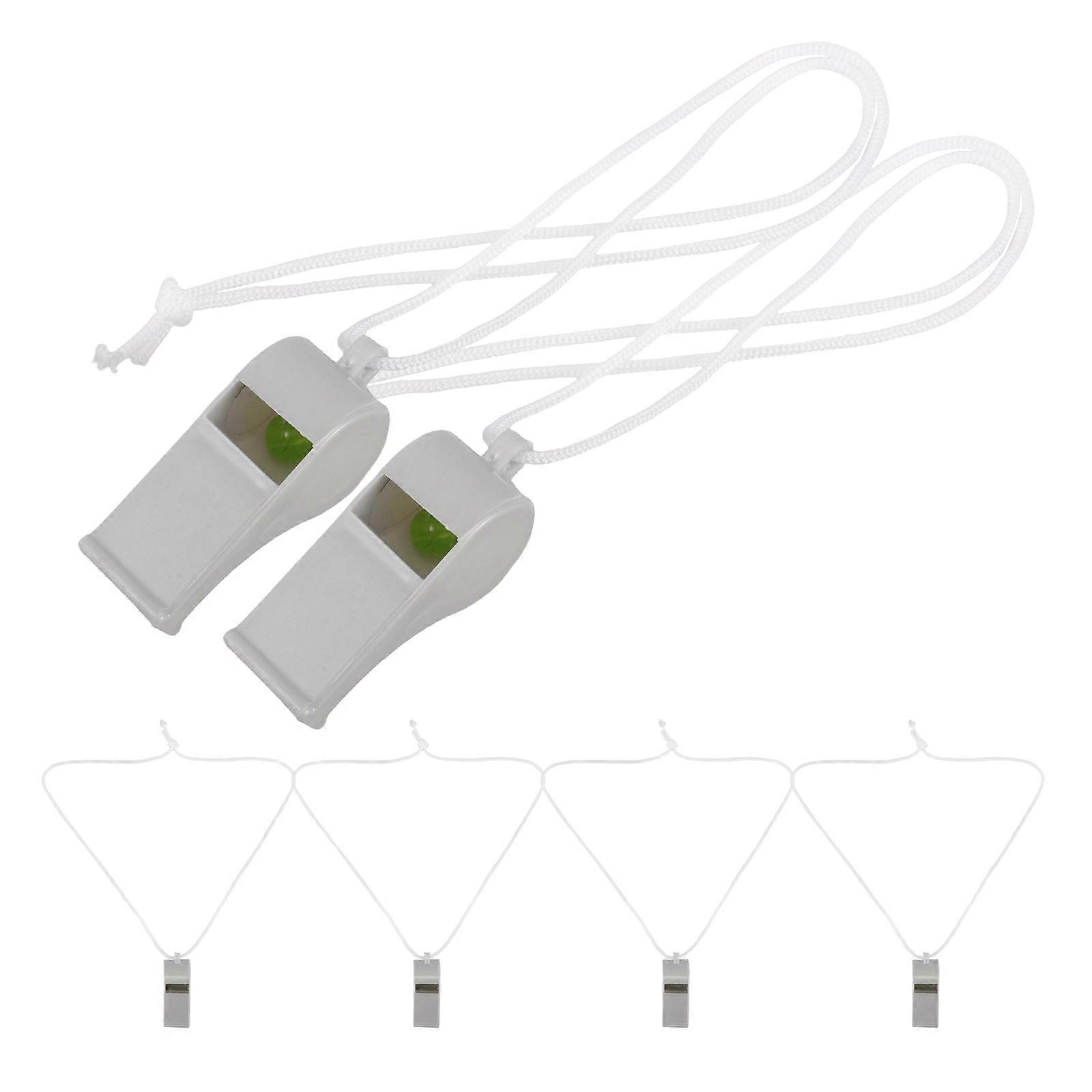 Cheering Whistles Plastic Referee Whistles for Kids 6Pcs Multi Use