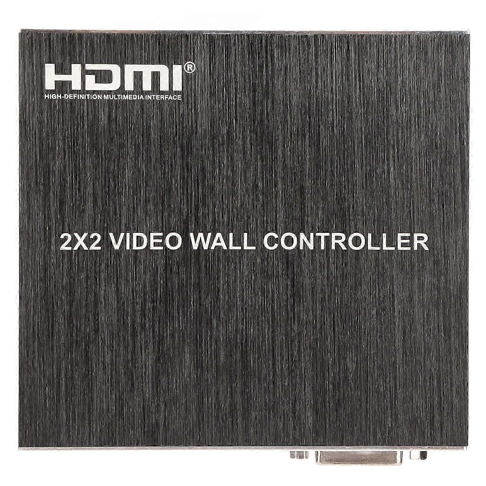 2025 DVI TV Wall Video Controller 180 Degree Rotating HD Multimedia Interface Splicing Display Processor with Remote 100240V US Plug