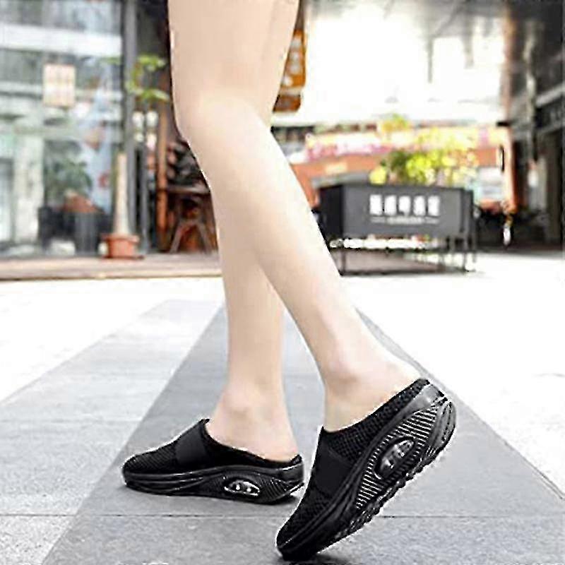 Sapatos leves para mulheres com almofada de ar e à prova de choque