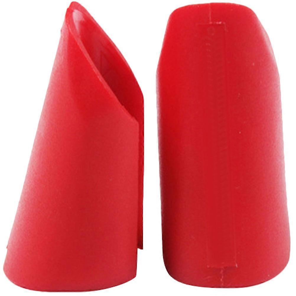 Rubber Barbell Grip Covers for Fitness Red Non-slip Dumbbell Handle Protectors 1 Pair
