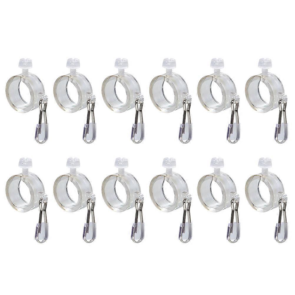 12Pcs Pole Clamps Flag Mounting Clips For Users Needing Flag Accessories In 8X4.5CM Size