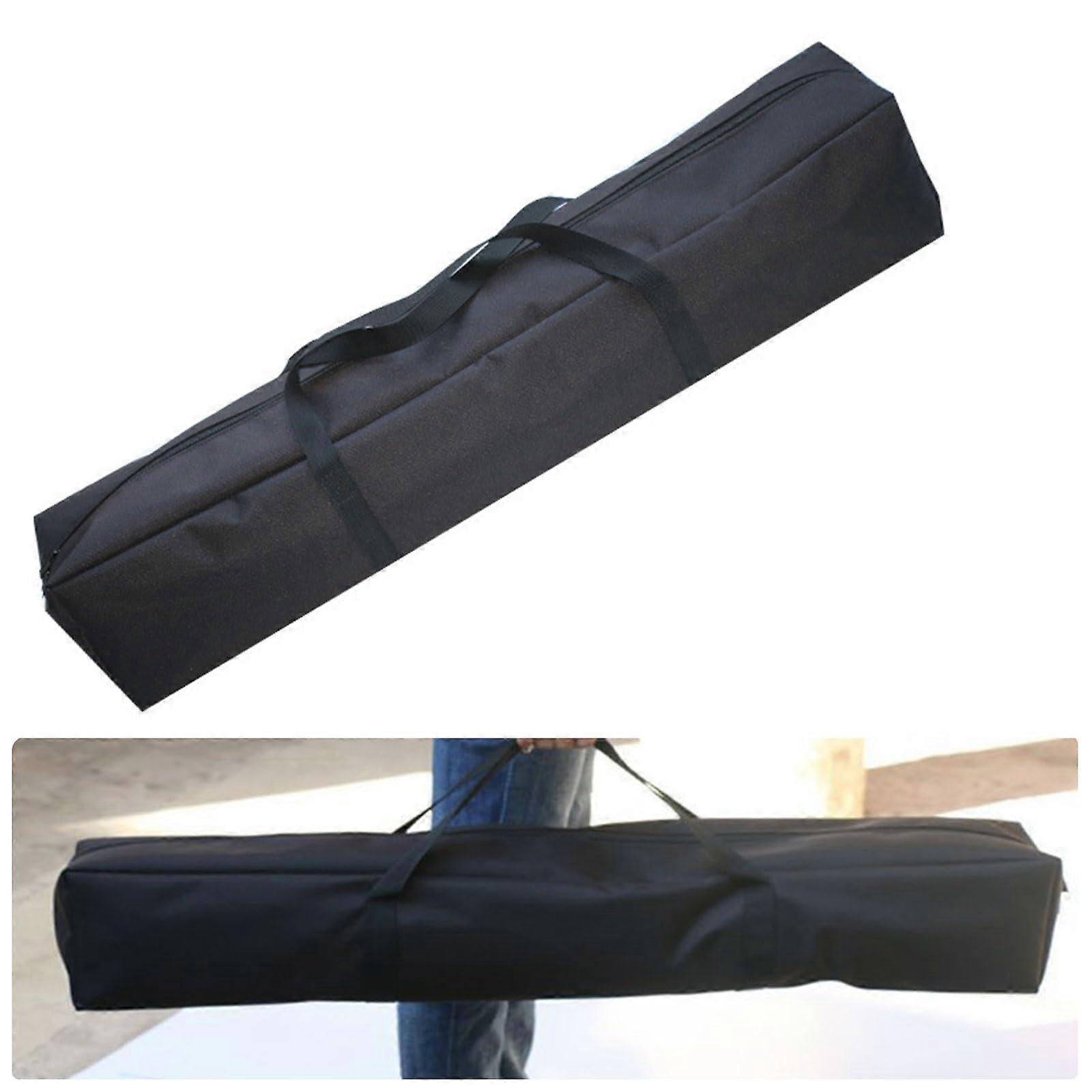 Tripod Bag 120x20 cm, Black Portable Light Stand Carry Bag with Zip and Handle, Compatible with Tent Poles, L Size