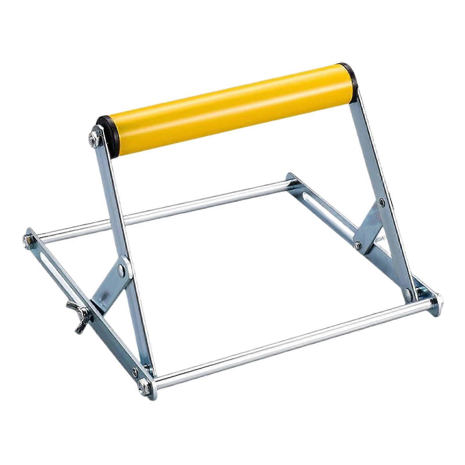 Cutting Machine Stand Stainless Steel With Adjustable Height For Professional Woodworking And Metalworking Yellow