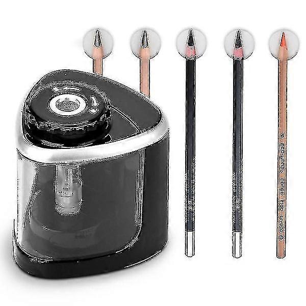 Electric pencil sharpener, automatic electric pencil sharpener, battery-powered for children, fast sharpening, safe design, suitable for school, Clas