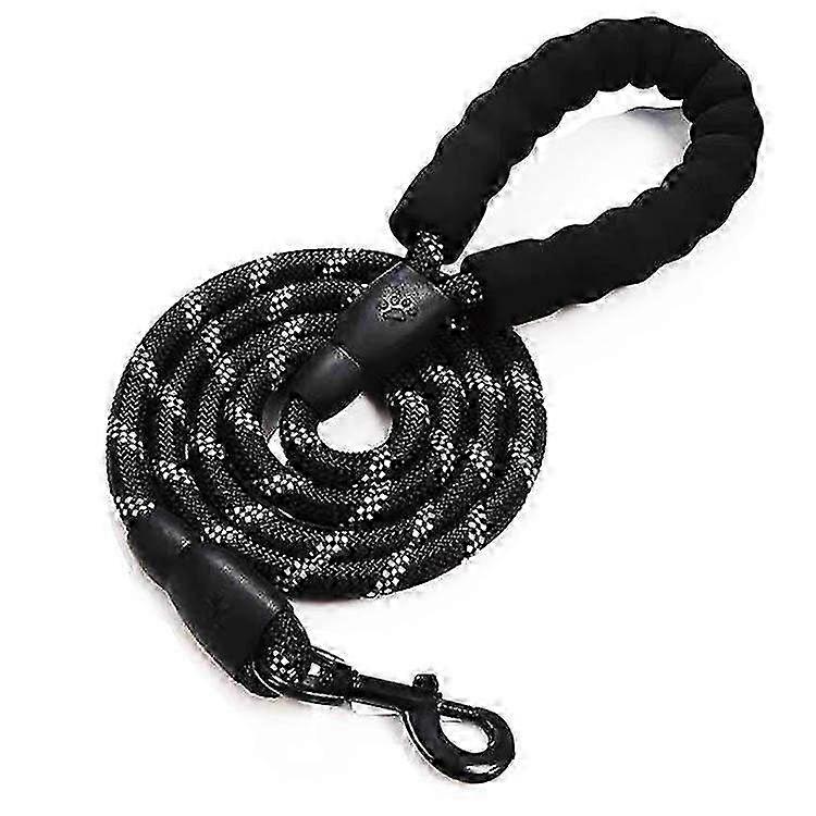 強いペットのための反射犬用リード - 大型犬、中型犬、小型犬用の耐久性のあるリードで、ゴールデンレトリバーやアクティブな犬種に最適