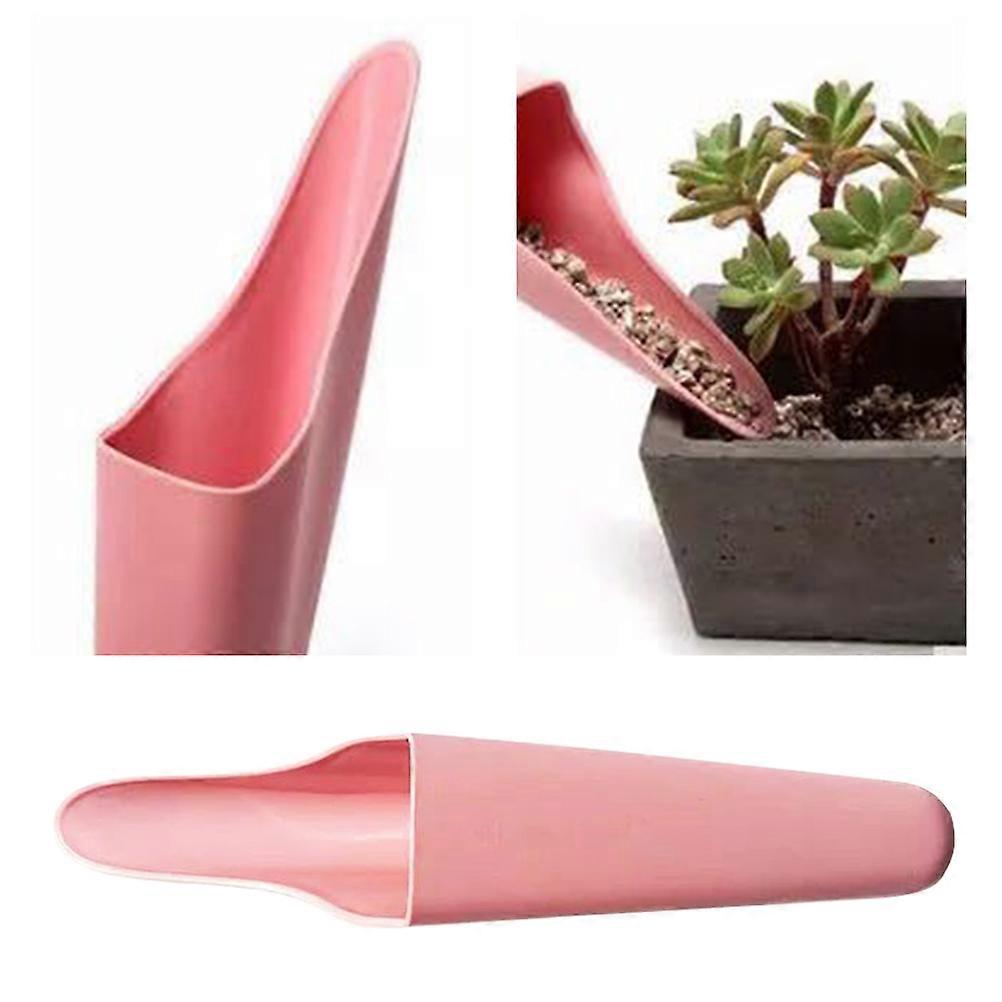 Plastic Garden Miniature Small Soil Scoop for Gardening Plant Cultivation Pink 23x5.5x5.5cm 1Pcs