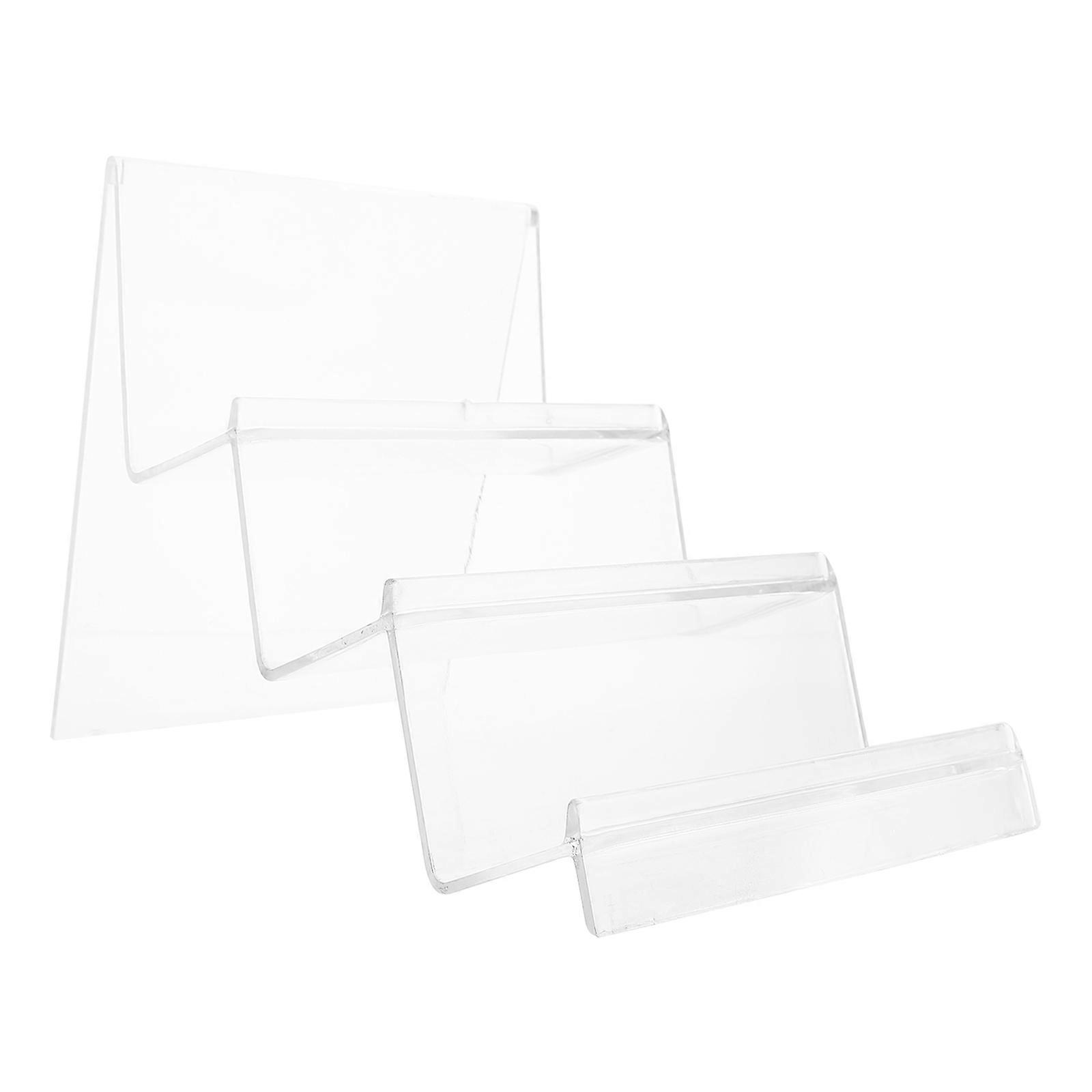 Acrylic Desktop Storage Rack for Wallets and Handbags with Multi-Level Design Transparent Three