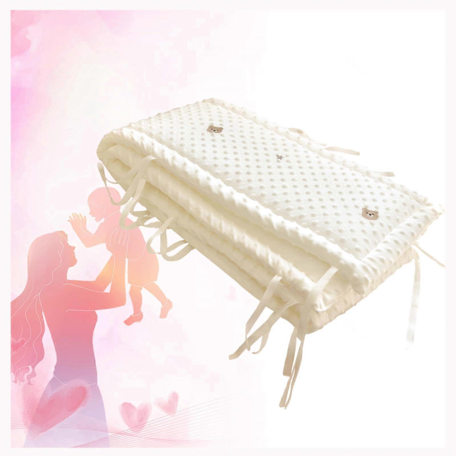 Soft cotton corner guards, washable, breathable bed side pads, 160x28cm