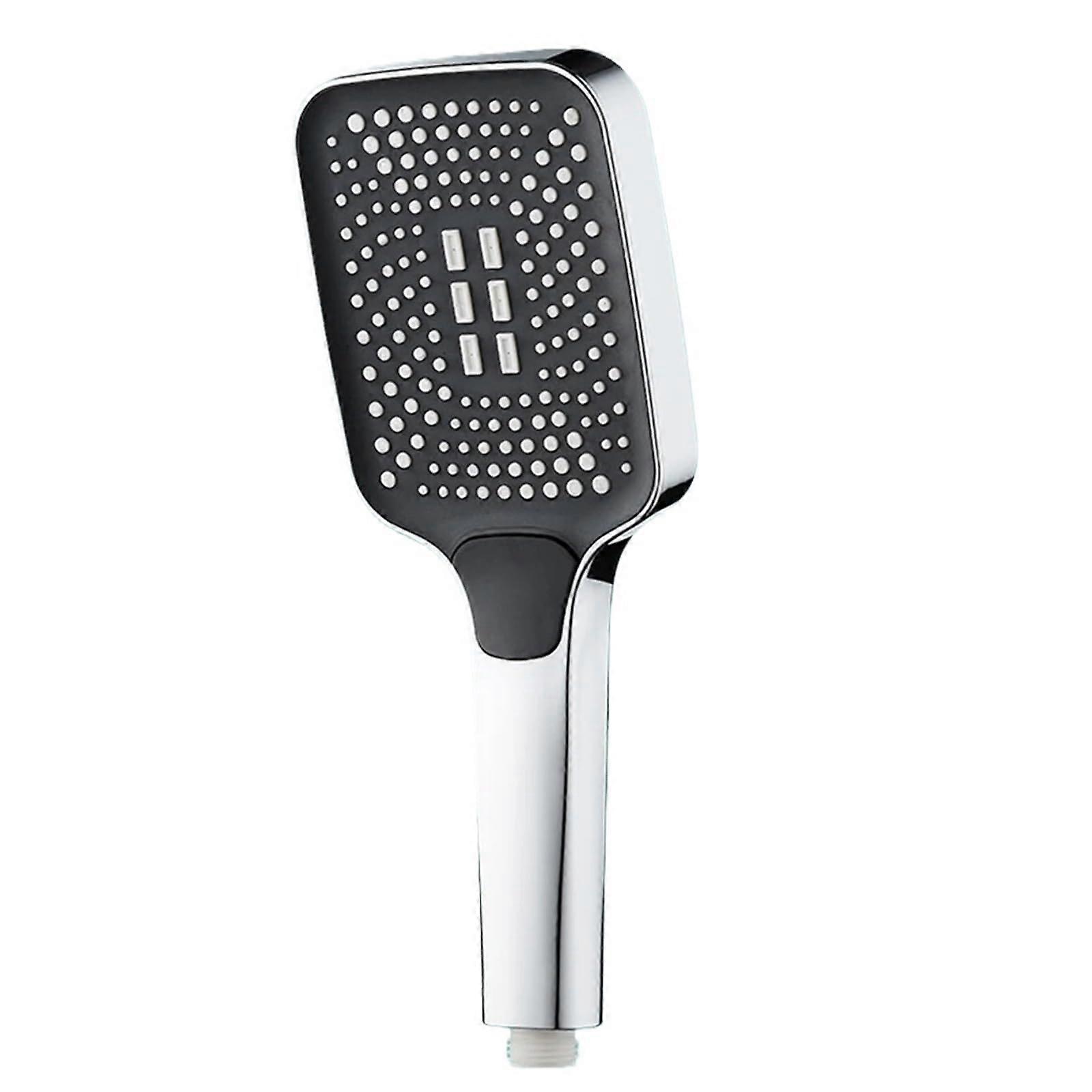 Universal Shower Head, 4 Modes, Adjustable Rainfall, Pressure WaterSaving (Silver)