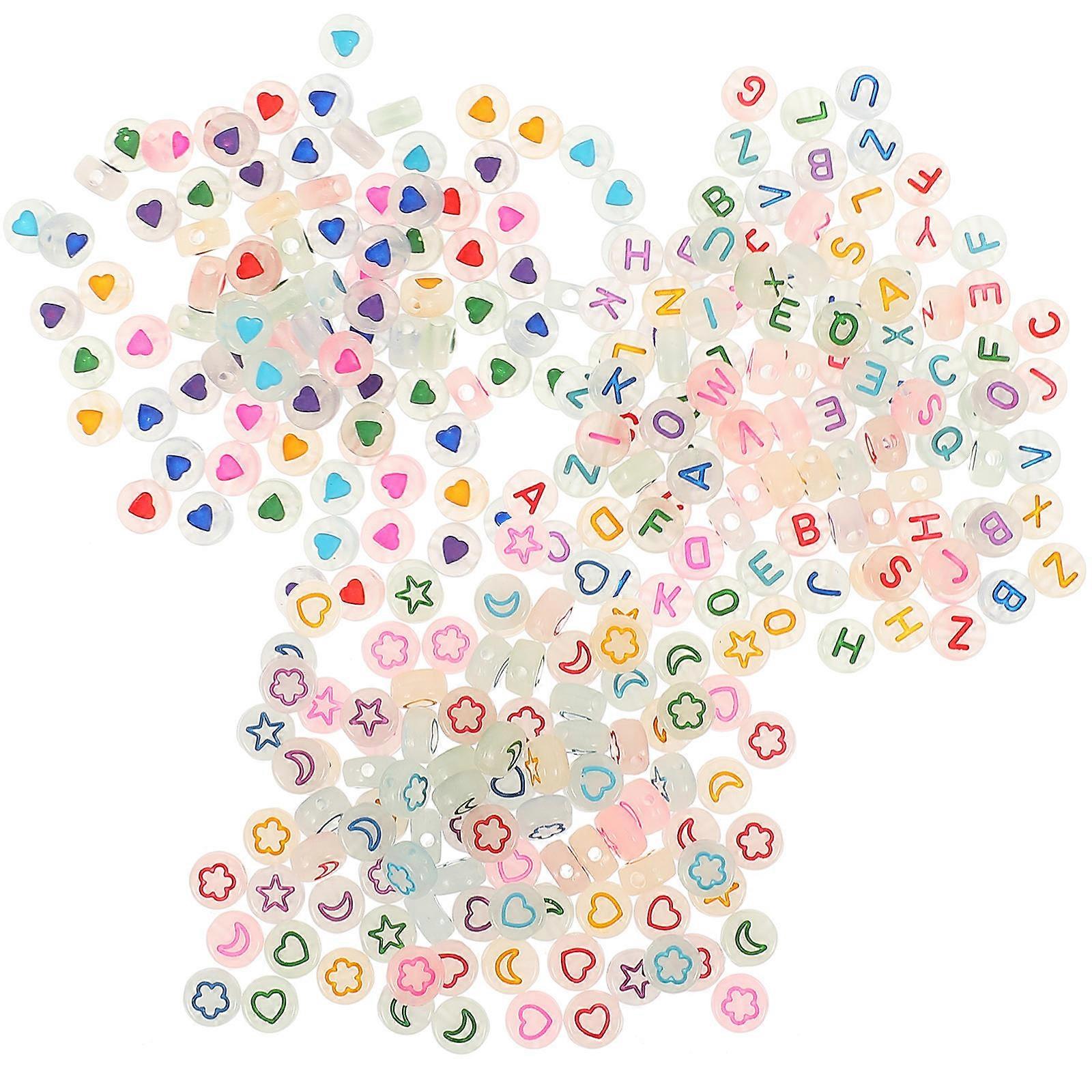 Glow in the Dark Plastic Beads for DIY Use MultiFunctional Jewelry Making and Home Decoration