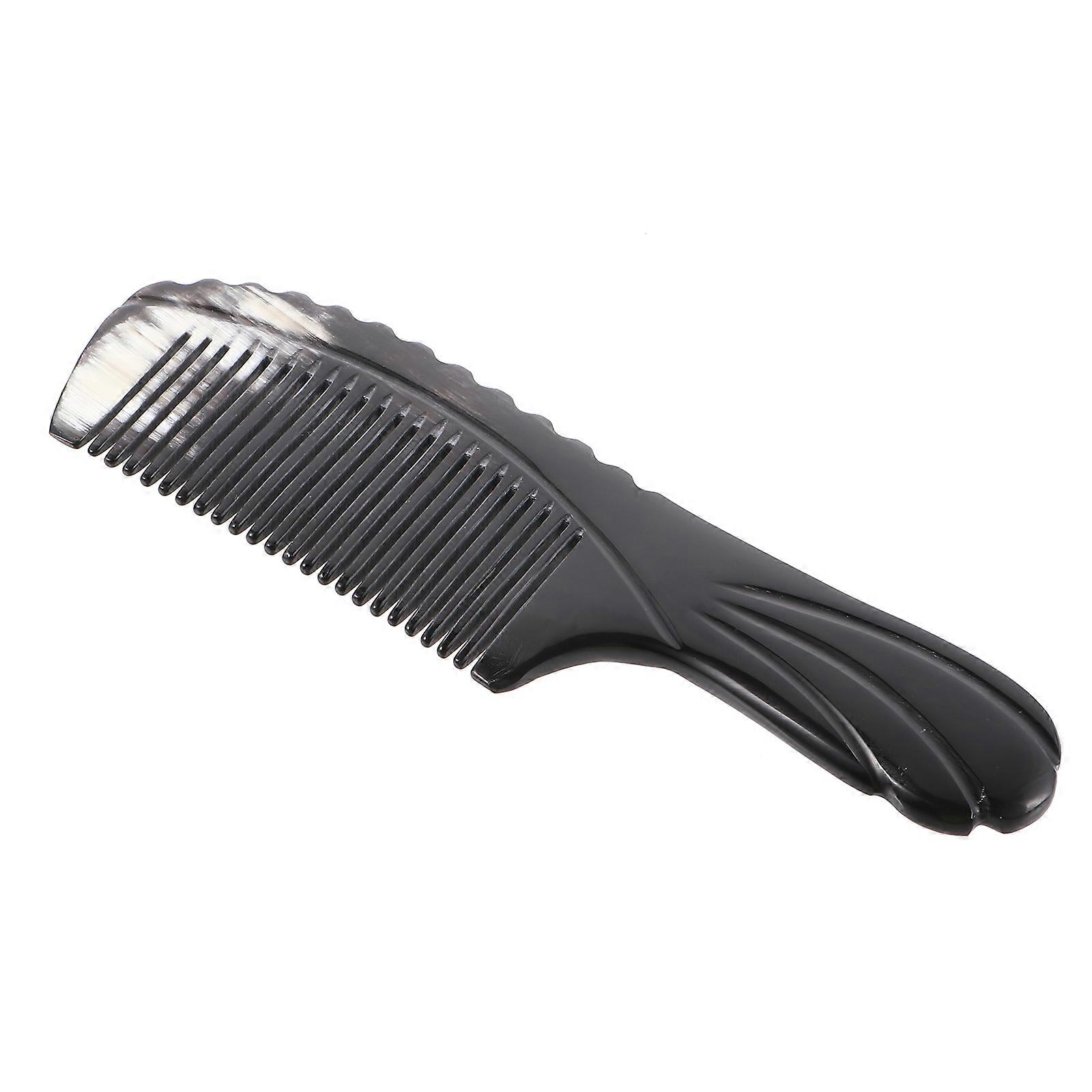 Massage Comb for Home Made of Synthetic Material Black Easy Detangle Fine Teeth Comb 1Pc