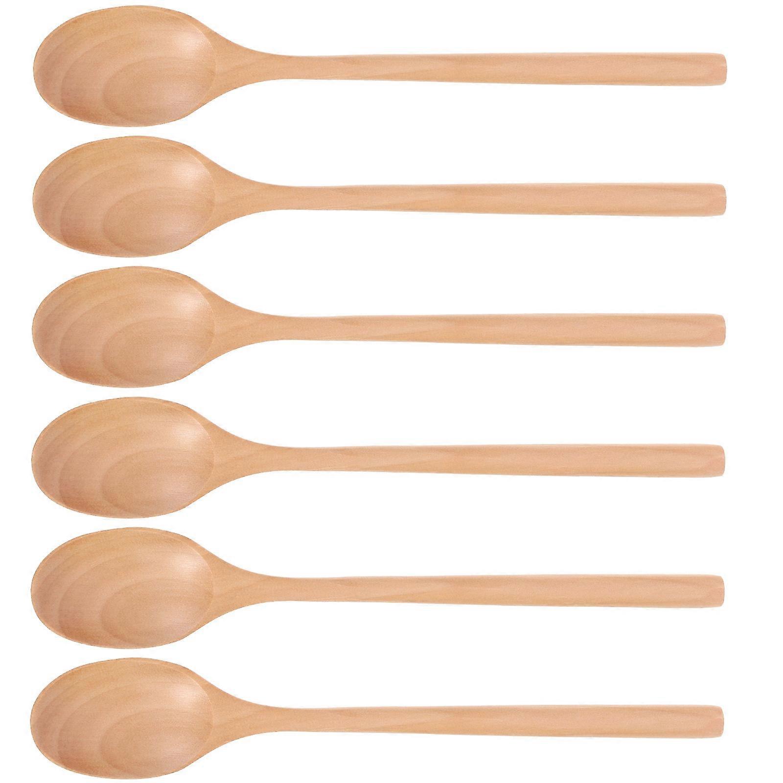 Khaki Wooden Spoon Set for Home Use Smooth Ergonomic Design Easy to Pieces