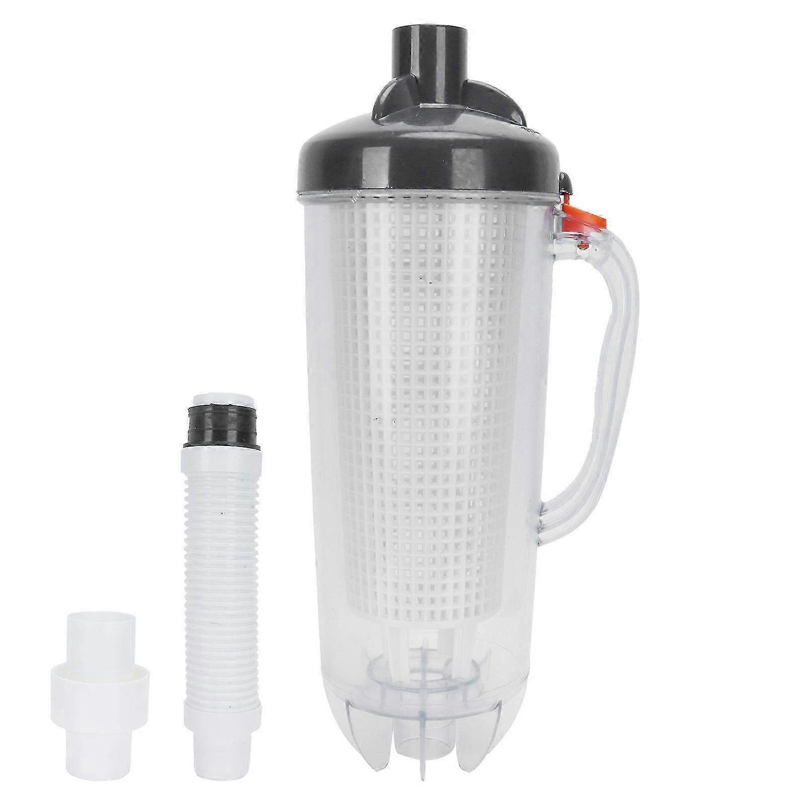 Automatic Pool Leaf Canister & Vacuum Cleaner with Suction - Embedded Design with Mesh Basket for Efficient Leaf Removal