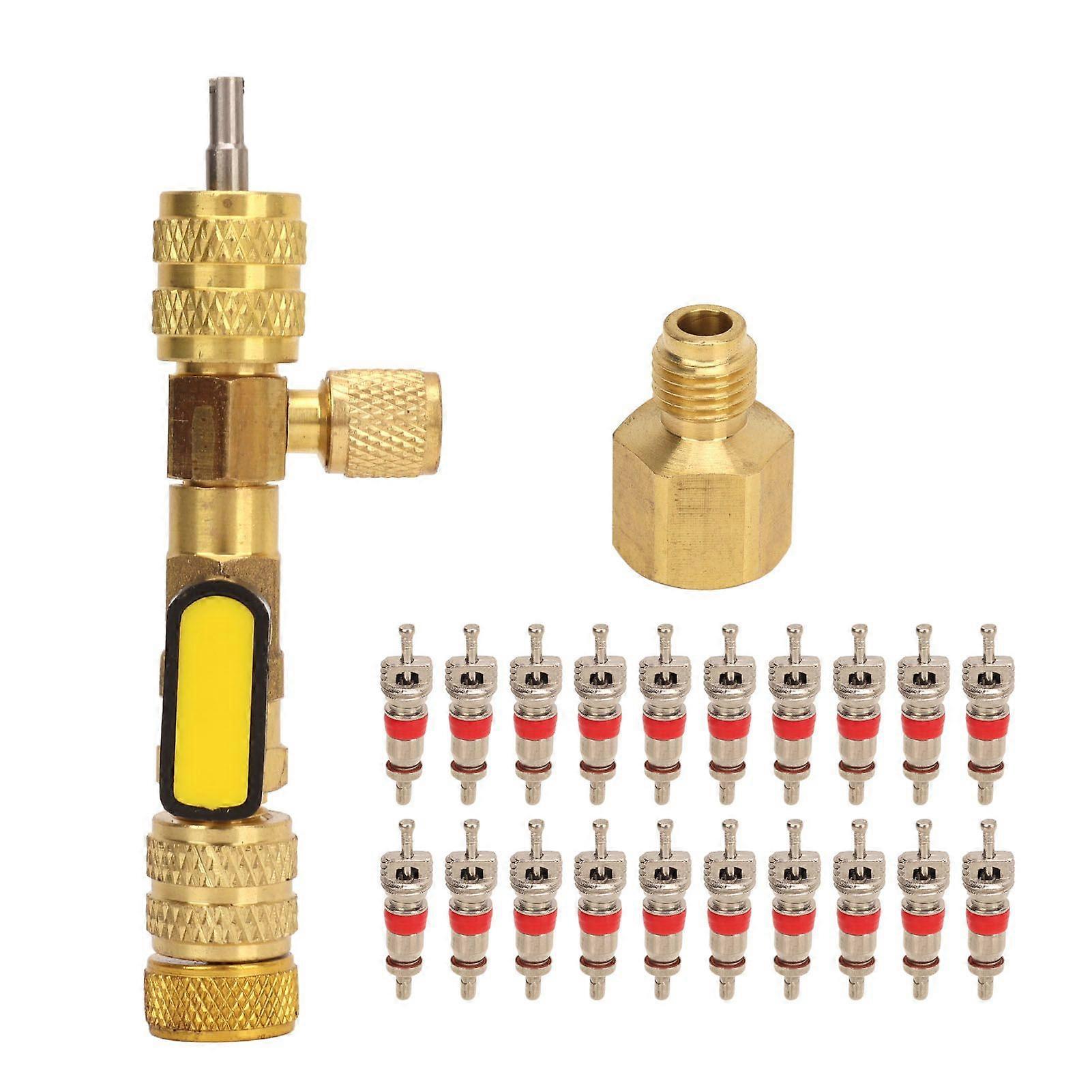universal car ac repair tool valve core remover compact size