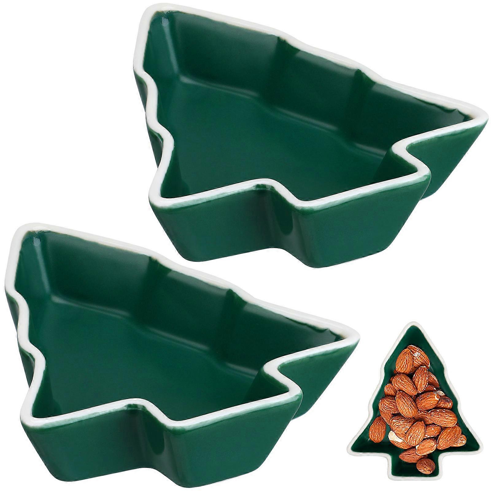 2Pcs Versatile Snack Plates Dry Fruit Containers Candy Trays Multi Use Dishes