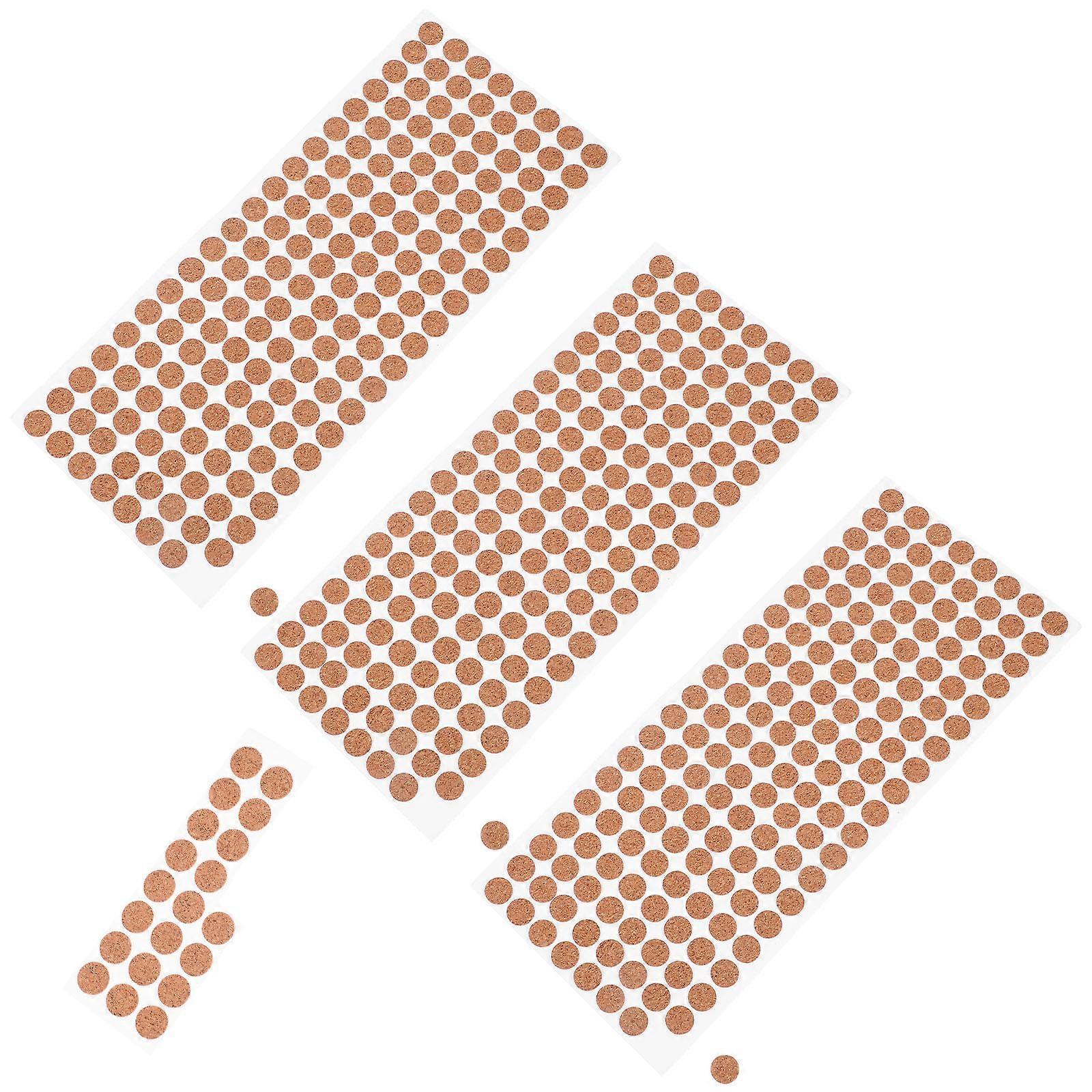 Cork Sheets For School Projects Heat Resistance Non Slip Cork Mats Round Dots Flat Circles Home Environment 500Pcs