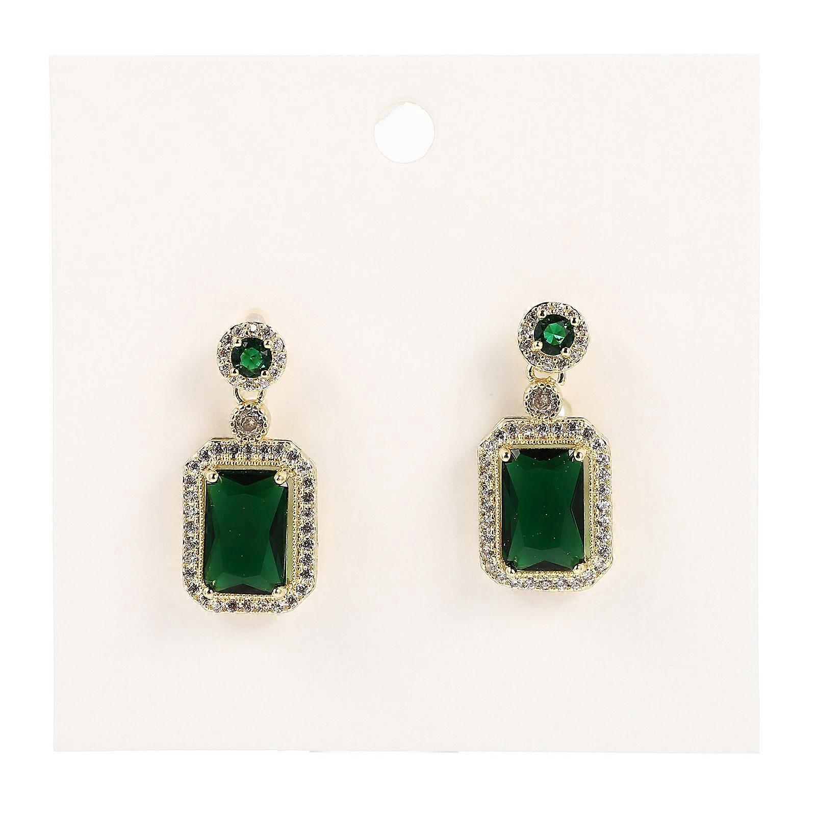 Classic Zircon Earrings, Durable and Chic, Suitable for All Occasions
