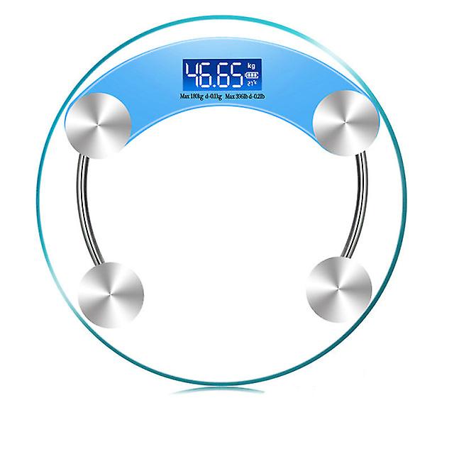 Led Digital Body Scale High Accuracy Weight Scale For Body Weight Health Keep Bathroom Scale Round Transparent Scale