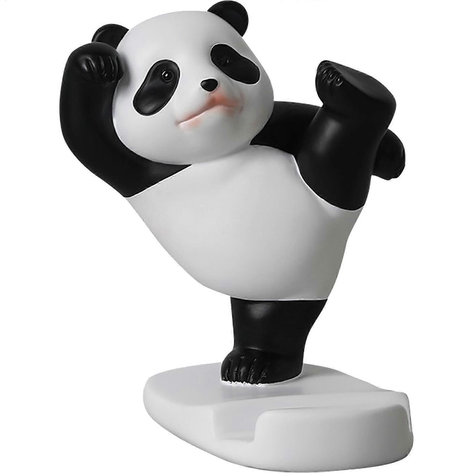 Panda Phone Stand Cartoon Panda Shaped Desktop Holder Cute NonSlip Desk Accessory