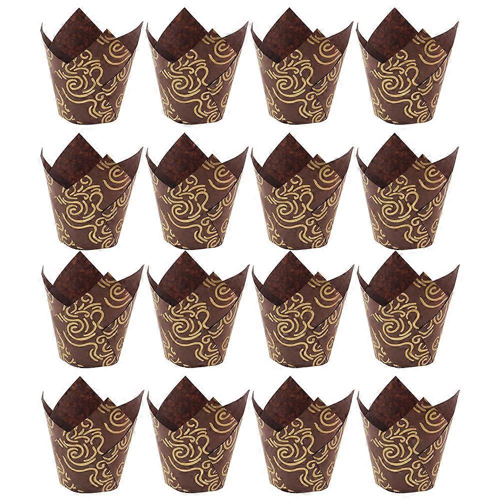 Greaseproof Baking Cups Heat Resistant Cupcake Liners for Birthdays, Weddings, and Parties Safe Paper Dessert Molds