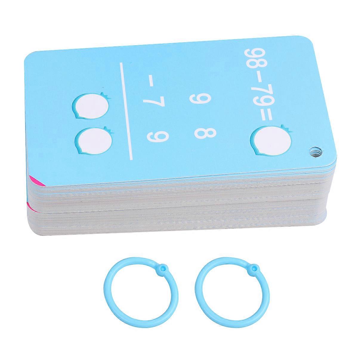 Early Learning Math Flash Card Set For Children Sky-Blue Suitable For School Learning 1 Set