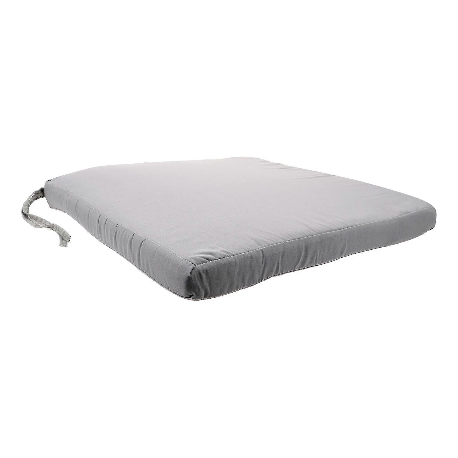 Portable Waterproof Stool Cushion Comfortable Seat Cushion For General Users 40X40X3.5CM Grey Simple Design 1Pack