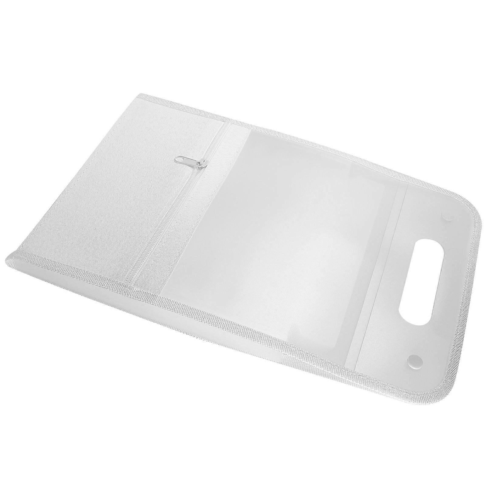 White Plastic File Folder for Storage Waterproof and Stylish Design for Office Home and School Use