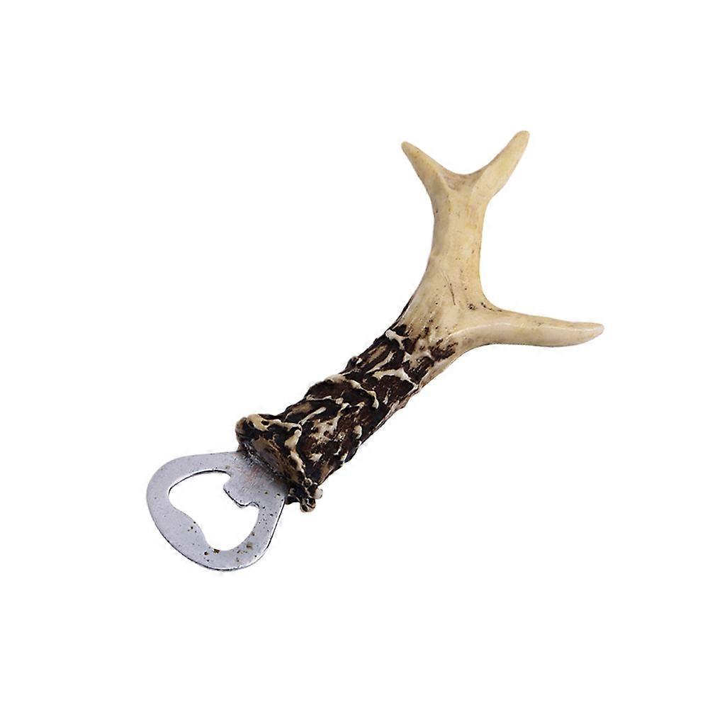 Multifunctional Quick Bottle Opener Antler Shape Lifter For Home Use 18.2*8.8cm Beige Practical Design 1Pcs