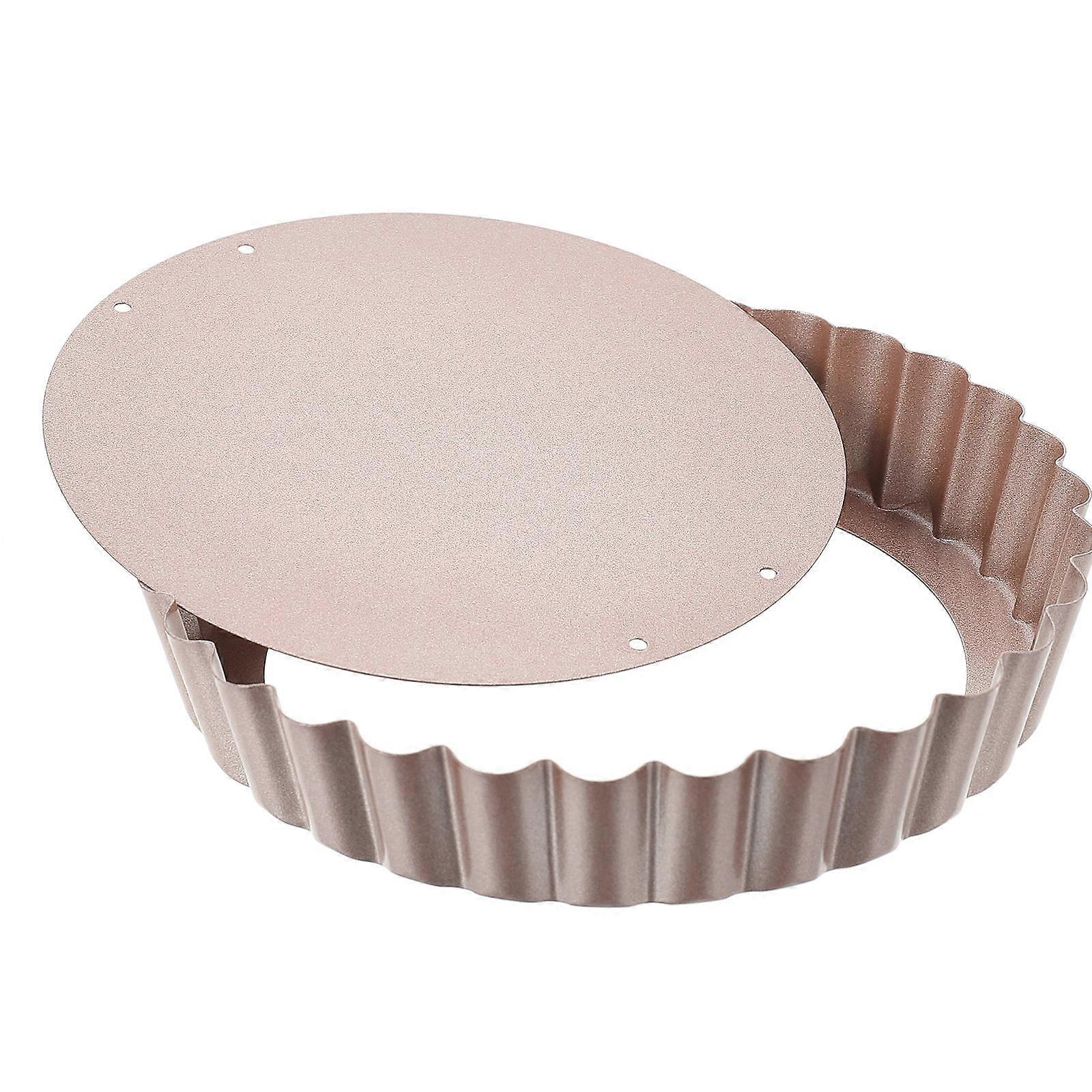 Nonstick Baking Pan For Home Baking American Style Round Design Golden Color With Heat Distribution 1Set