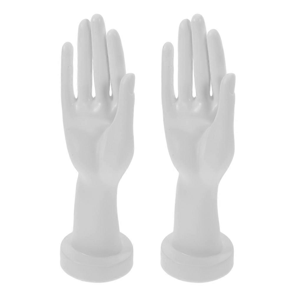 White Plastic Mannequin Hand for Jewelry Display Versatile Realistic Hand Model with Durable Pieces