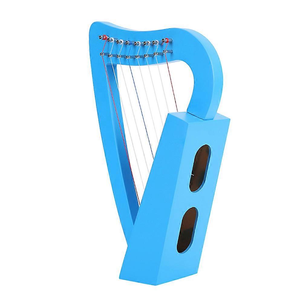 Classical Style 8-String Lyre Harp Crafted from White Pine Wood Perfect for Small Performances and Personal Enjoyment 1Pcs