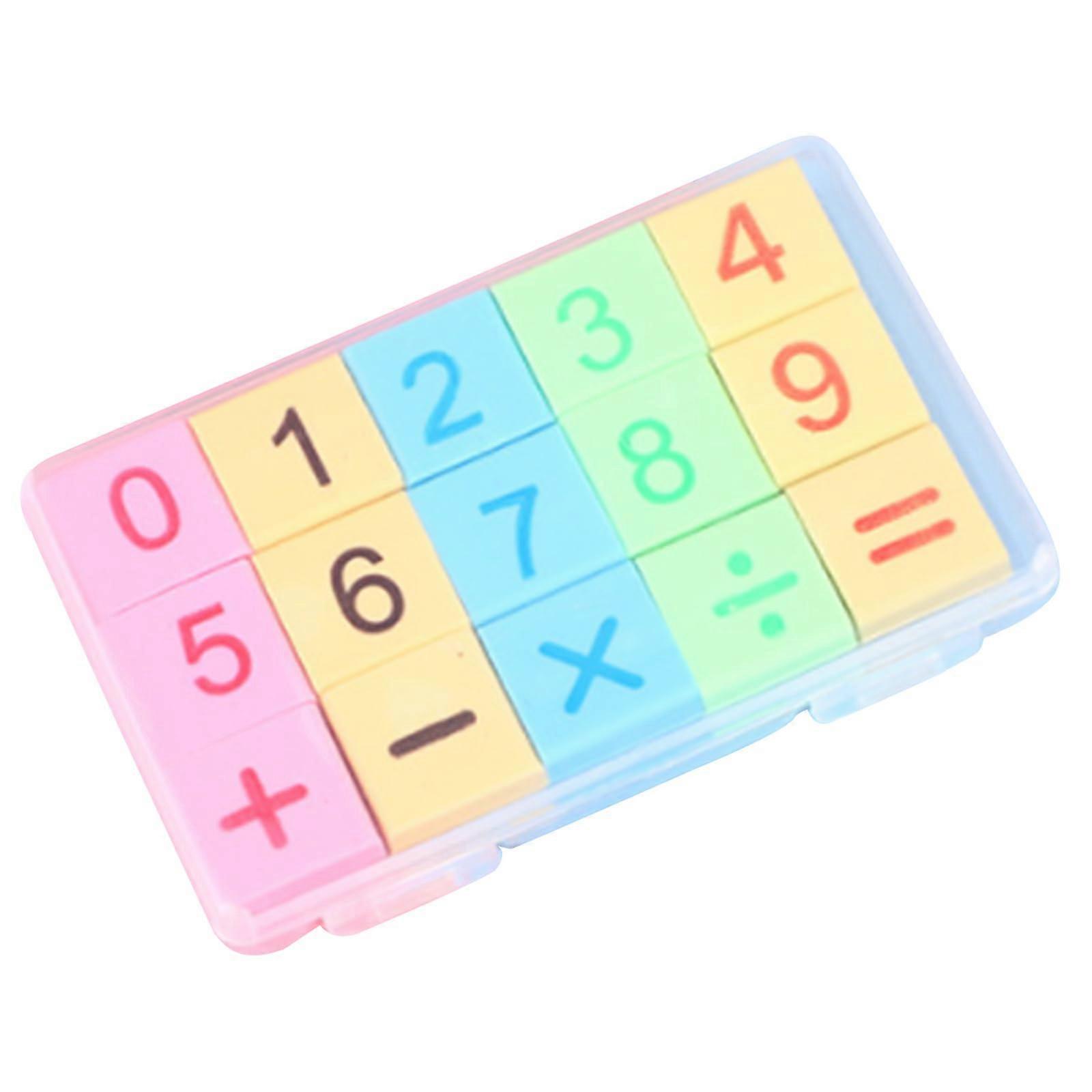 Creative Fun Number Blocking Erasers for Easy Cleaning - Multipurpose School and Office Supplies, Durable and Versatile