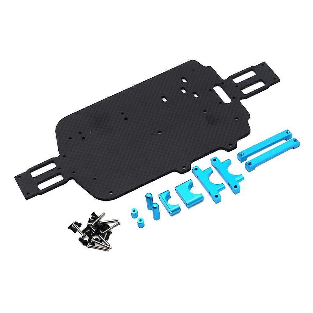 Upgrade carbon fiber chassis parts for A959 A979 A959B A979B 1/18 RC car, blue