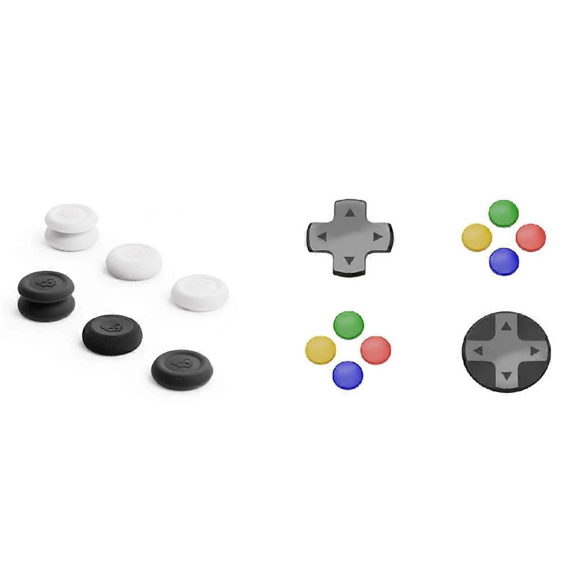 For Switch 2 Joystick Cap+D-Pad Button Cap Kit No-Slip Silicone Thumb Grips Caps Thumb Grip Set