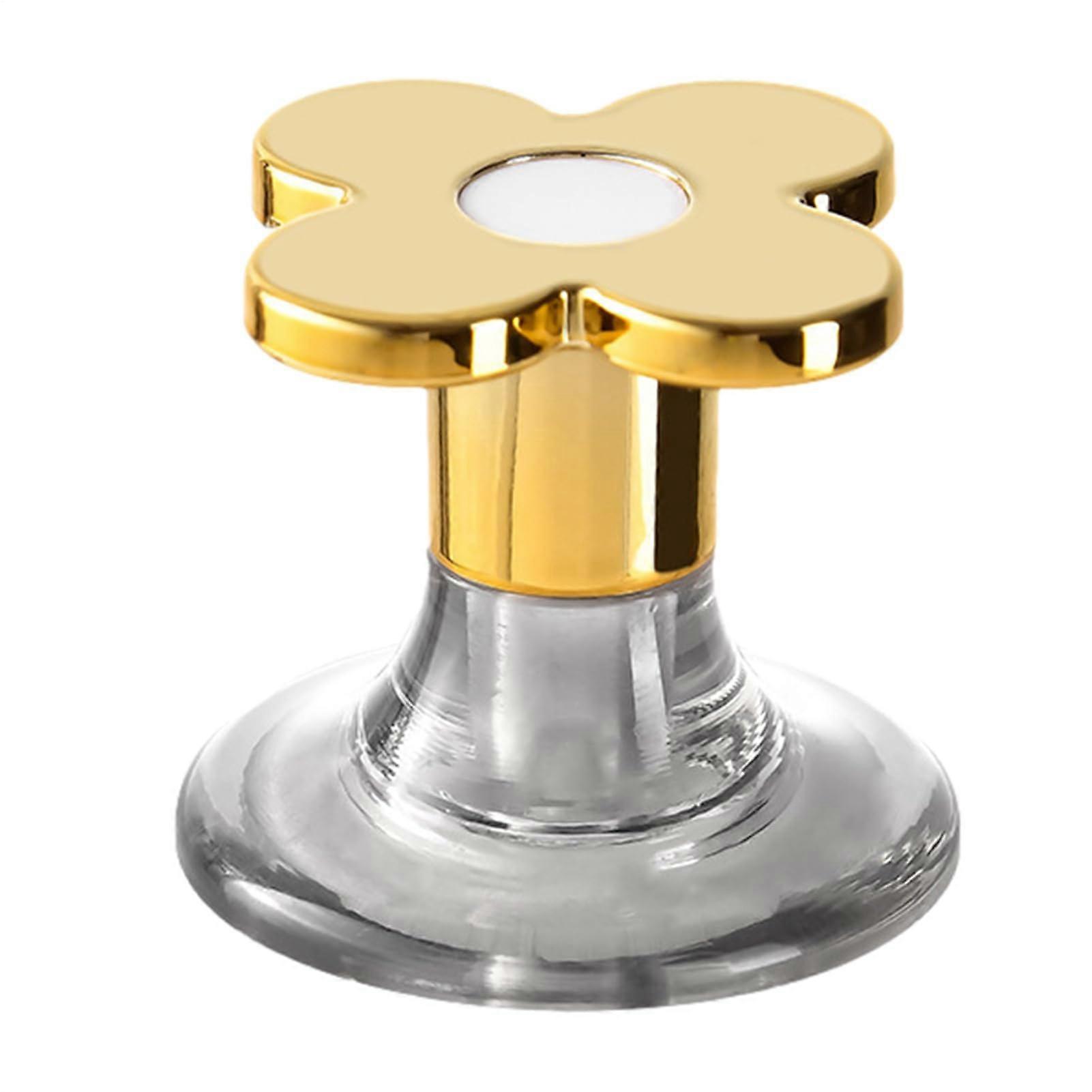 WC flush button – Replacement push button for freshwater flush toilet, water tank button, waterproof adhesive press for home, gold