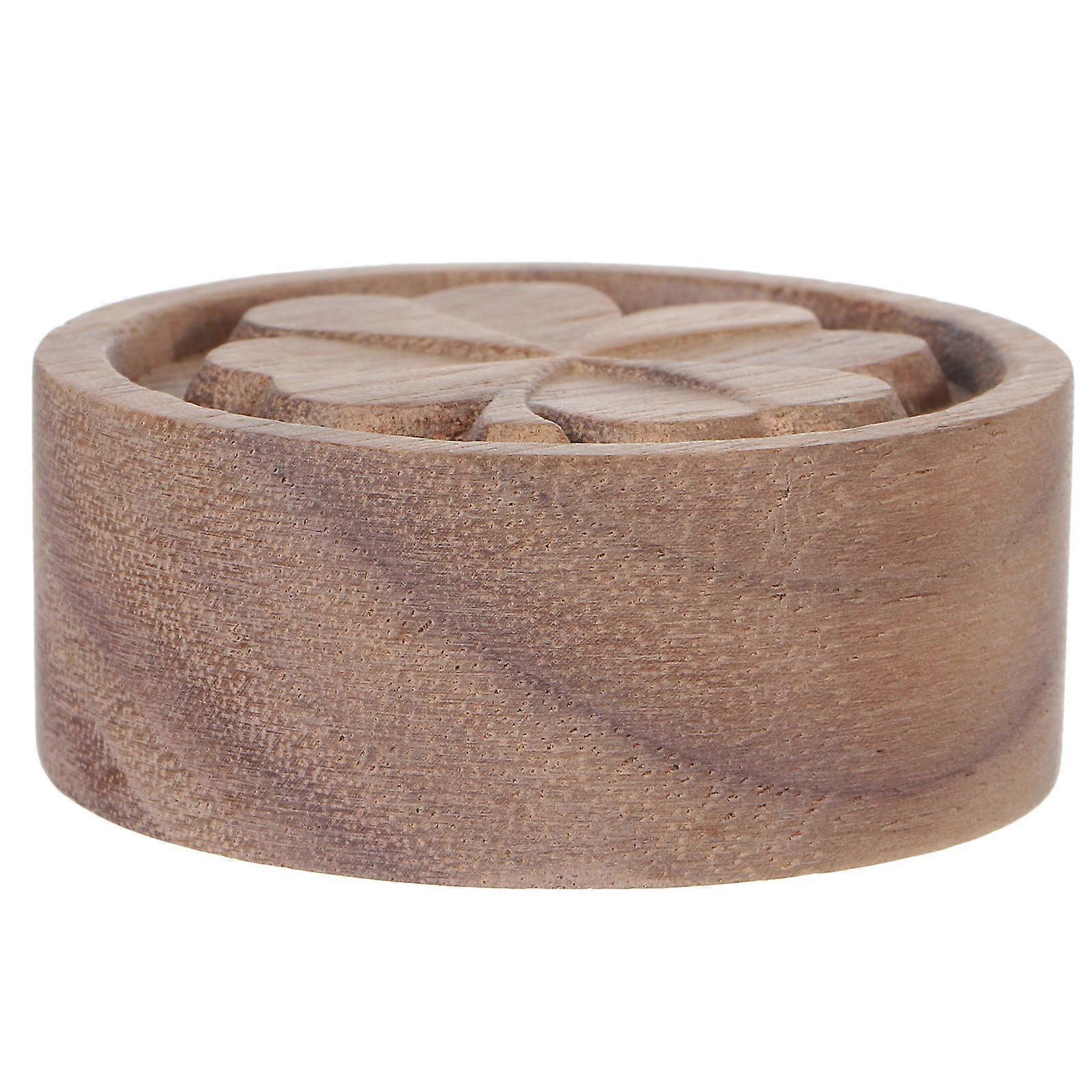Round Wood Aromatherapy Diffuser for Home and Car Unique Design Release Soothing Decoration