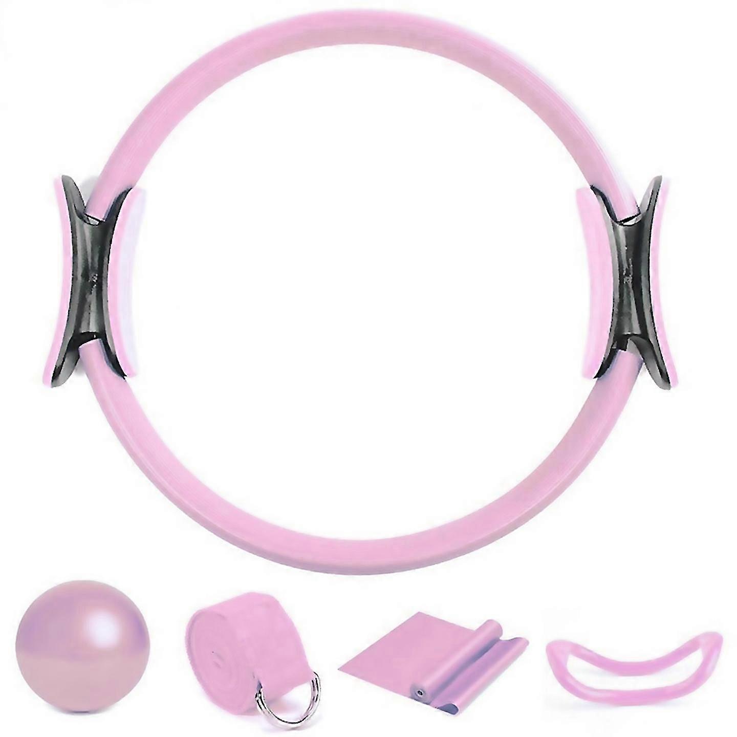 For pilates ring set magic circle explosionproof pilates mini ball high elastic resistance band