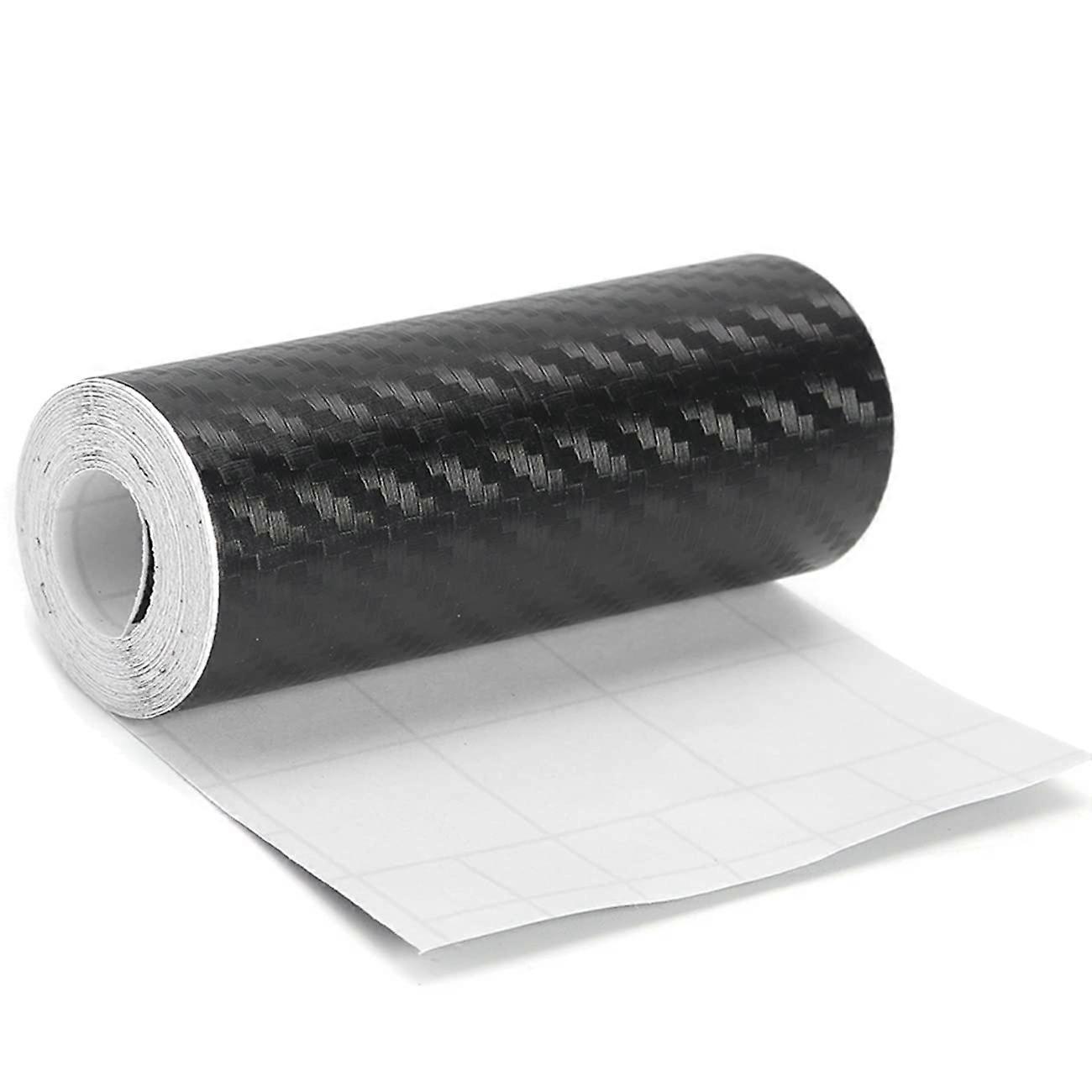 Carbon Fiber Car Sticker 3D 10 Cm By 5 M DIY Protector Strip Anti-Scratch Adhesive Tape