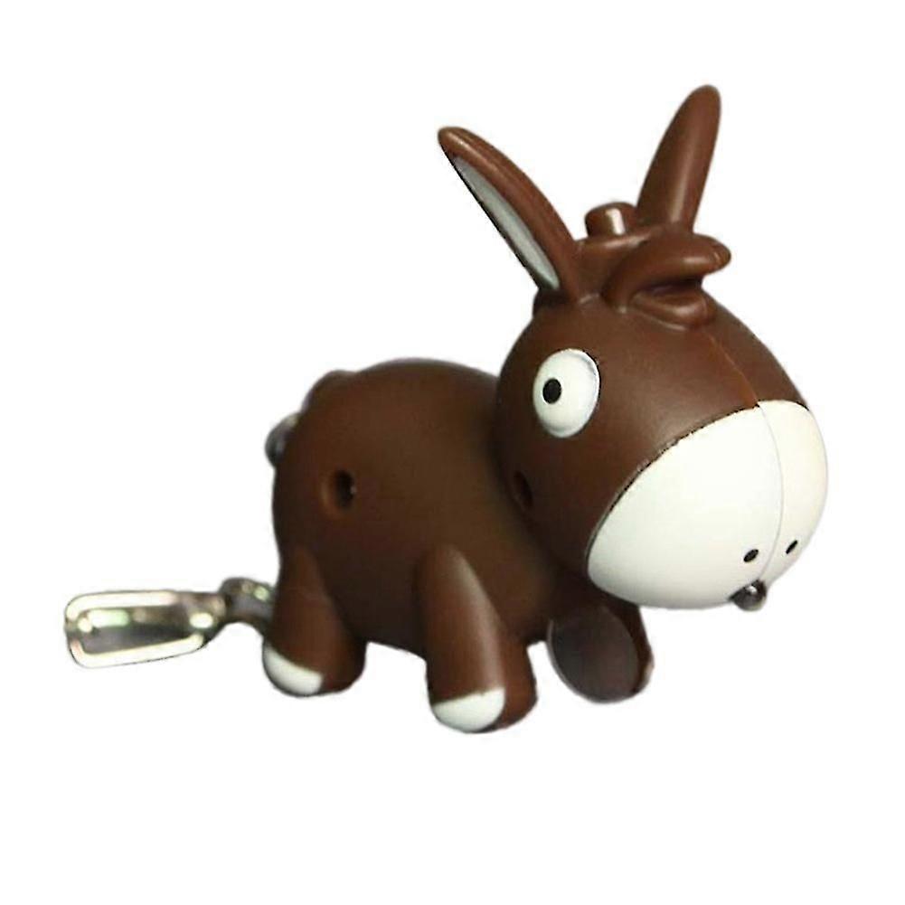 Lovely Donkey Pendant Led Sound Keyring Car Key Chain Handbag Hanging Decor Gift